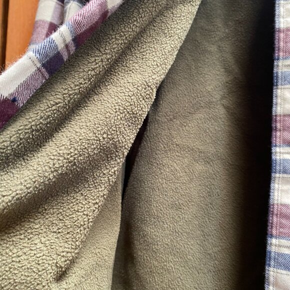 Men's L.L. Bean Fleece-Line Flannel Shirt, Traditional Fit - Picture 4 of 6